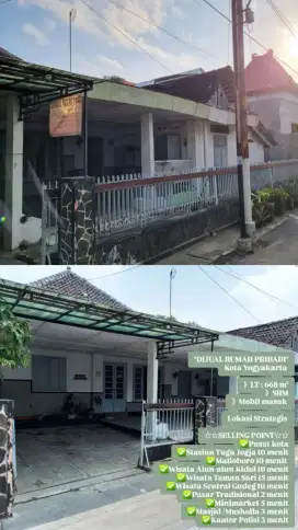 JUAL CEPAT RUMAH RUMAH TUA DI TENGAH KOTA YOGYAKARTA