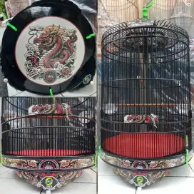 KANDANG/SANGKAR BURUNG MURAI DLL EBOD JAYA DECAL/MOTIF BAMBU ISTIMEWA