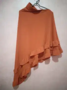 Jilbab panjang orange