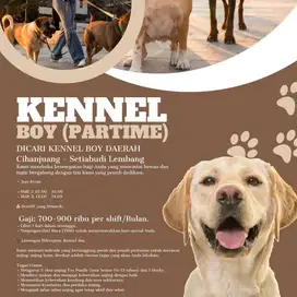 Dibutuhkan Kennel Boy Area Cihanjuang Setiabudi