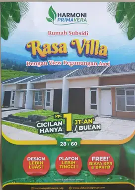 Rumah Subsidi Harmoni Primavera Klapanunggal Kab Bogor