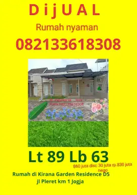 Rumah nyaman di Kirana Garden Residence D 5