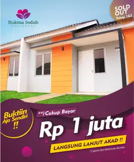 Rumah Subsidi DP 0% 2 Kamar Tidur Sukma Indah Residance Bogor