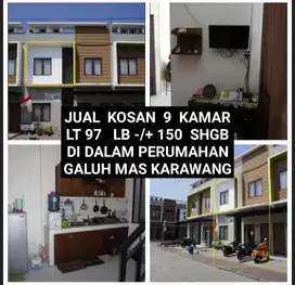 JUAL KOS KOST KOSAN 9 KAMAR DI PERUMAHAN GALUH MAS KARAWANG