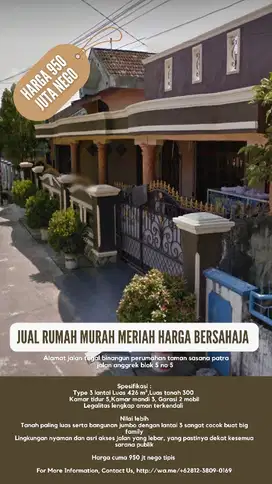 jual rumah murah di tegal binangun