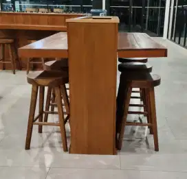 Set Meja Bar bahan Multiplek atau Kayu Solid