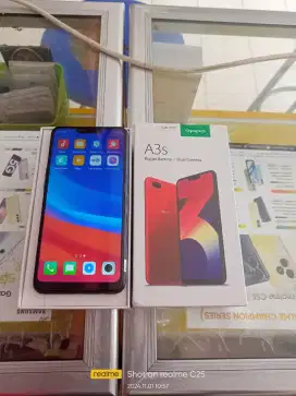 Bekas! Oppo A3s Ram 6/128gb lengkap normal mulus bisa TT