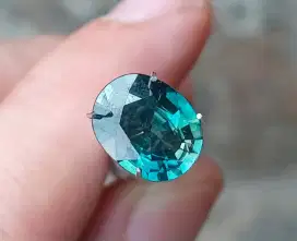 Dijual high quality blue zircon tricolor 3.92 crt