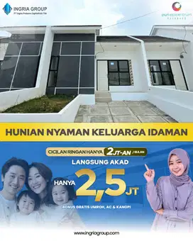 RUMAH BARU 1 LTDKT GERBANG TOL KARAWANG BARAT HANYA 300 JTAN