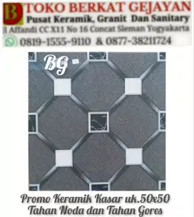 Jual keramik kasar uk 50x50 tahan gores