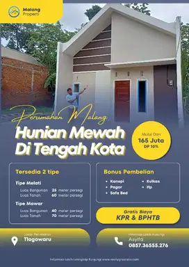 Rumah Dijual Murah SHM Perumahan