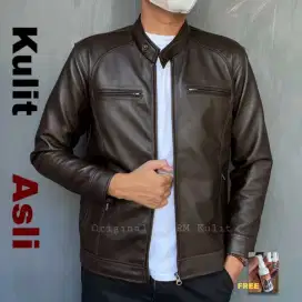 JAKET KULIT PRIA BAHAN KULIT ASLI KUALITAS SUPER