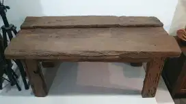 Meja Kayu Jati Eks Bantalan Rel