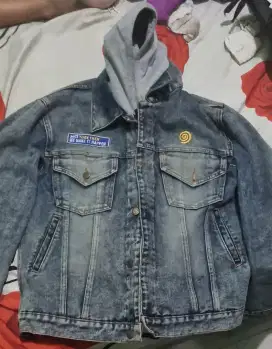 Jaket jeans ukuran L