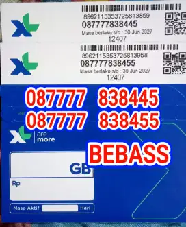 Nomor cantik kartu perdana XL Bebass