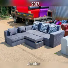 Sofa L barang baru pembyrran cod