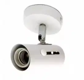 Kap Lampu Sorot Pendek Warna Putih