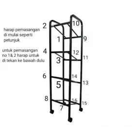 Rak Galon Susun 4 Bahan Besi