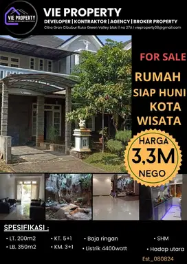 TURUN HARGA! RUMAH BARU RENOVASI DI KOTA WISATA CIBUBUR