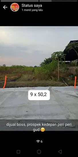 Dijual tanah / sawah