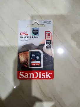 SD Card 16 GB SanDisk Ultra SDHC UHS I Card 80MB/s class 10