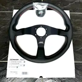 MUGEN racing 3 leather steering