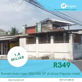 Rumah Lombok plus toko di BTN Griya Pagutan Indah Mataram R349