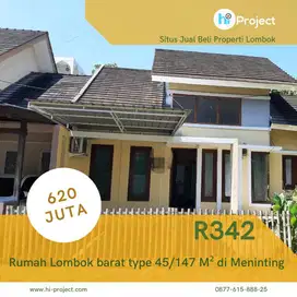 Rumah Lombok type 45/147 M² di BTN Meninting Garden Batu Layar R342