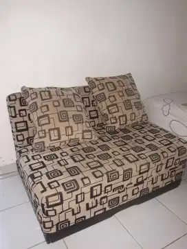 SOFA BED/ KURSI SOFA BROWN COLOR, FULL RECLINING 180 derajat