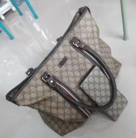 Tas wanita warna corak coklat