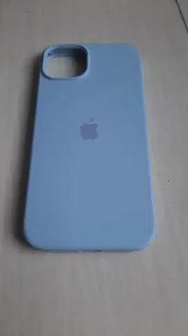 Casing iphone 15 plus biru muda Mulus