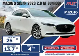 DP 25JT MAZDA 3 SEDAN 2023 SUNROOF LOW KM.9RB LIKE NEW PAJAK PJG #F2ST