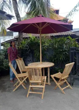 Set Meja Payung Taman