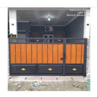 pagar holo galvanis kombinasi GRC/PVC bagus dan murah sejabodetabek