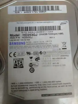 Hardisk sata Samsung 250gb