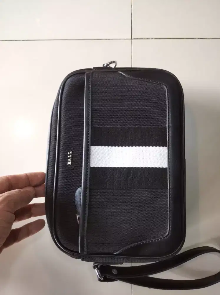 Clutch bally nylon mix leather