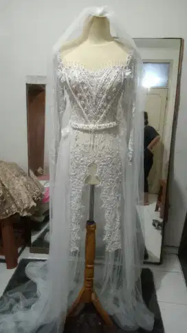 Kebaya Wedding / kebaya pernikahan / kebaya nikah / Full Payet