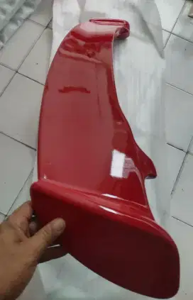 Spoiler honda jazz ori model mugen warna merah