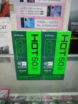 Infinix Hot 50 5G 8/256 GB Dimensity 6300  48 MP IMX582 Garansi Resmi
