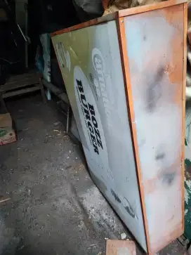 Besi neon box full besi kaleng