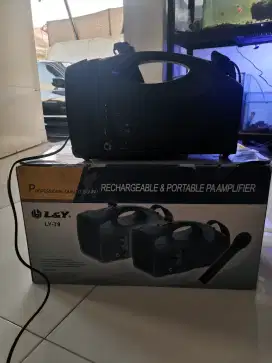 Speaker Aubern  PA portable wireler clip on rechargeable, jarang ada