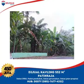 Dijual Kavling Dekat SPBU dan Padat Penduduk (552 m2)