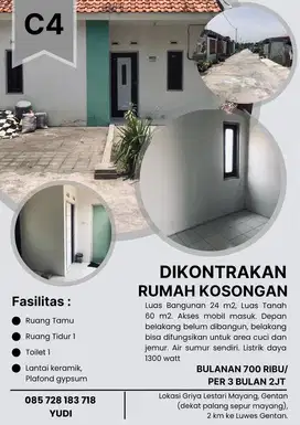 Kontrakan Rumah Kosongan