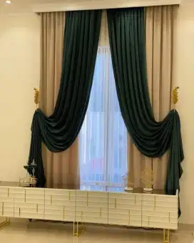 Pasang gordyn gorden murah vertikal roll blind jasa wallpaper dinding