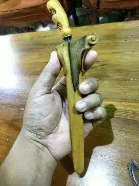 Keris dapur langka Luk 7 murmo malelo sepuh wingit nyandang komplit