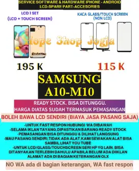 Service HP-Ganti Touchscreen/Baterai-LCD Samsung A10-M10