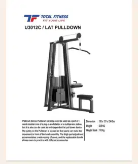 Lat pull down platinum series
