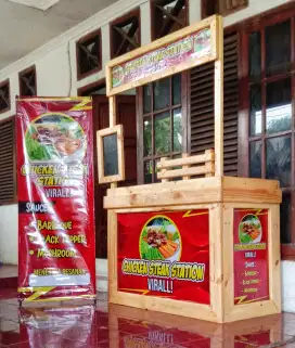 Franchise CHICKEN STEAK VIRAL Lengkap Gerobak