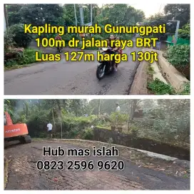 Tanah murah dekat jalan raya di gunungpati Semarang