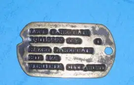 Dog Tags (peneng) Peninggalan Perang Dunia ke 2